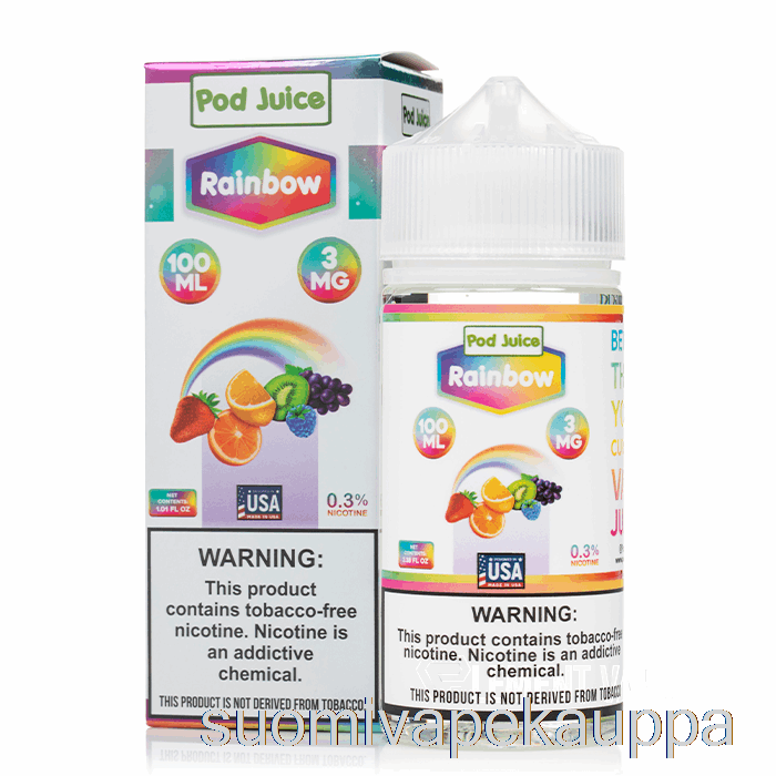 Vape Kauppa Rainbow - Palkomehu - 100ml 12mg